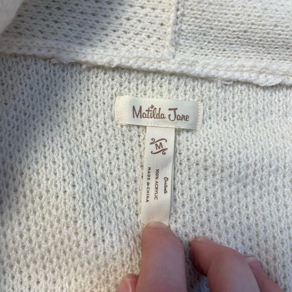 Matilda Jane Moments With You Gingersnap Tassel Cardigan Sweater Size M - Picture 2 of 6